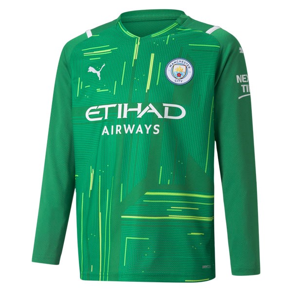 Tailandia Camiseta Manchester City Portero ML 2021-2022 Verde